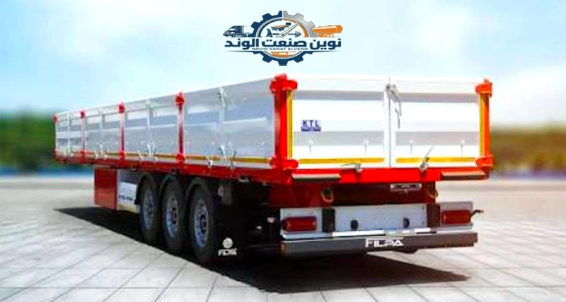 تریلی کفی لبه دار 18 چرخ