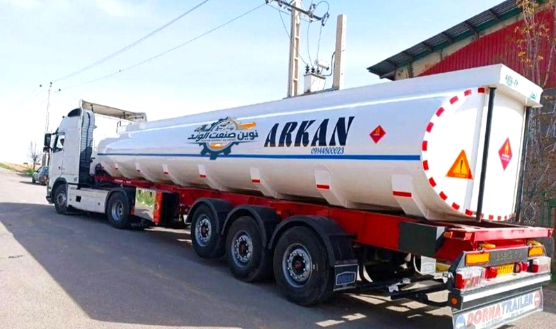 تانکر تریلی 18 چرخ